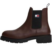 Tommy Jeans Women's Tjw Chelsea Leather Boot En0En02825 Low, Brown (Dark Mocha), 7.5 UK