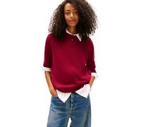 Tommy Jeans Women's TJW Essential Crew Sweater EXT DW0DW20159 Pullover Sweater, Purple (Lavish Cerise), M