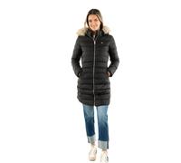 Tommy Jeans Women's Tjw Essential Hooded Down Coat Dw0dw18864 Puffer Coat, Black (Black), S