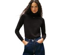 Tommy Jeans Womens Tjw Essential Trtlnk Dw0dw21672 Pullover Sweater, Black (Black), XS UK