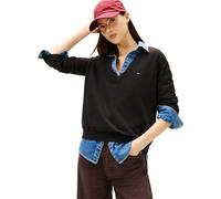 Tommy Jeans Women's Tjw Essential Vneck Sweater Ext Dw0Dw19888 Pullover, Black (Black), XL