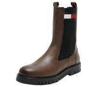 Tommy Jeans Women's Tjw Long Chelsea Boot (En0en02625 Mid Boots, Brown Velvet Brown, 5 UK