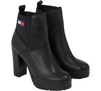 Tommy Jeans Women's Tjw New Ess High Heel Boot En0En02439 Low, Black (Black), 7 UK