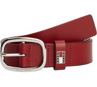 Tommy Jeans Women's Tjw Oval 3.0 Aw0Aw15836 Fixed Belt, Red (Rustic Cherry), 80