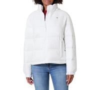 Tommy Jeans Women's Tjw Pckbl Hood Ess Puffer Ext Dw0Dw21619 Jacket, White (Ecru), XS
