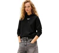 Tommy Jeans Women's Tjw Reg Ess Logo 2 Hoodie Ext Dw0Dw20943 Pullover, Black (Black), XL_Plus