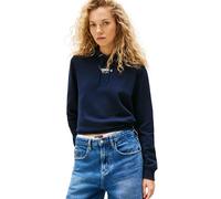 Tommy Jeans Women's TJW REG ESS LOGO 2 HOODIE EXT DW0DW20943 Pullover Hoodie, Blue (Dark Night Navy), XL