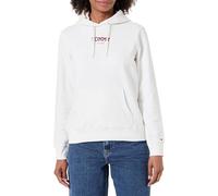 Tommy Jeans Women's Tjw Reg Ess Logo 2 Hoodie Ext Dw0Dw21921 Pullover, White (Ecru), XS
