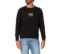 Tommy Jeans Women's TJW REG ESSENTIAL LOGO 1 CREW Sweatshirt, Black, S