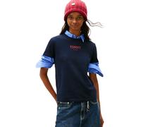 Tommy Jeans Women's Tjw Reg Essential Logo 2 Tee Ext Dw0Dw21842 S/S T-Shirt, Blue (Dark Night Navy), L