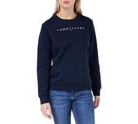 Tommy Jeans Women's Tjw Reg Linear Crew Ext Dw0dw17323 Pullover Sweatshirt, Dark Night Navy, 6XL Plus Tall