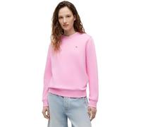 Tommy Jeans Women's Tjw Reg S Flag Crew Dw0Dw19959 Pullover Sweatshirt, PINK (Pink Daisy), M