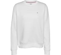 Tommy Jeans Women's Tjw Reg S Flag Crew Dw0dw19959 Pullover Sweatshirt, White (White), L