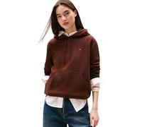 Tommy Jeans Women's Tjw Reg S Flag Hoodie Dw0Dw19958 Pullover, Brown (Rich Brown), S