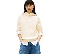 Tommy Jeans Women's Tjw Reg S Flag Hoodie Dw0Dw19958 Pullover Hoodie, BEIGE (Almost Yellow), S