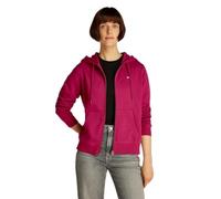 Tommy Jeans Women's Tjw Reg S Flag Zip Thru Dw0Dw19729 Hoodie, Red (Brilliant Berry), M