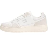 Tommy Jeans Women's TJW Retro Basket Sneaker EN0EN02818 Low Top, White (Ecru/Stratus Grey), 6.5