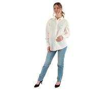 Tommy Jeans Womens Tjw RLX Linen Dw0dw20292 L/S Shirt, White (Ecru), S UK