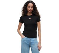 Tommy Jeans Women's Tjw Slim Badge Rib Tee Dw0dw17881 S/S T-Shirt (Pack of 1)