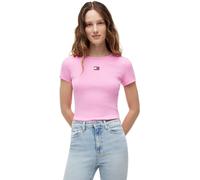 Tommy Jeans Women's Tjw Slim Badge Rib Tee Dw0dw17881 S/S T-Shirt (Pack of 1)