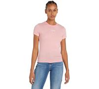 Tommy Jeans Women's Tjw Slim Essential Logo 1 Ss Ext S/S T-Shirt, Ballet Pink, 5XL Plus