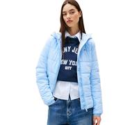 Tommy Jeans Womens Tjw Slim Lw Hooded Padded Dw0dw20959 Puffer Jacket, Blue (Light Powdery Blue), L UK