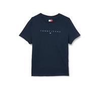 TOMMY JEANS Womens Tjw Slim Tonal Linear Tee Ext Dw0dw20315 S/S T-Shirt, Blue (Dark Night Navy), XL UK