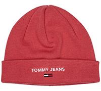 Tommy Jeans Women's TJW Sport Beanie Hat, Deep Watermelon, One Size
