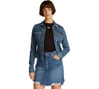Tommy Jeans Womens Vivianne Skn Ext Bi8130 Dw0dw20120 Trucker Jacket, Denim (Denim Medium), XL UK
