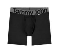 Tommy John Men’s Underwear, 360 Sport Trunks Hammock Pouch, Mid-Length 6" Inseam, Moisture Wicking Underwear, Soft Breathable Waistband Boxer Briefs, Black, X-Large