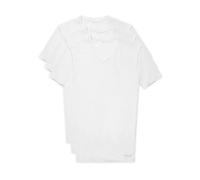 Tommy John Men's Essential Cool Cotton V-Neck Undershirt - Stay-Tucked Fit, White, Large