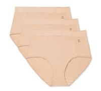Tommy John Women's Underwear, High Rise Briefs, Cool Cotton Fabric, Maple Sugar, Medium, 3 Pack, Maple Sugar, M