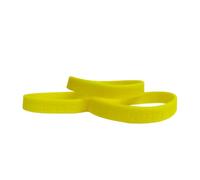 Tommy K Products Colourful Awareness Wristbands Multi Coloured Red Blue Green Yellow Orange Charity Work Bracelets Hope Faith Strength Courage Wristband (3x Yellow)