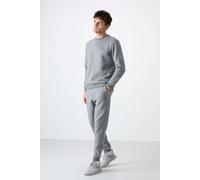 Tommy Life Mens Cotton- Fleece Sweatshirt And Pants Set - Grey - Size Small