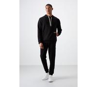Tommy Life Mens Hooded Sweatshirt And Pants Set - Black - Size X-Large