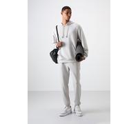 Tommy Life Mens Hooded Sweatshirt And Pants Set - Light Grey - Size Large