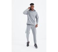 Tommy Life Mens Hooded Sweatshirt And Pants Set - Light Grey - Size X-Large