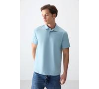 Tommy Life Men's Oversized Polo Collar T-Shirt in Baby Blue | Size: Small Tommy Life Baby Blue S