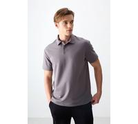 Tommy Life Men's Oversized Polo Collar T-Shirt in Grey | Size: Small Tommy Life Grey S