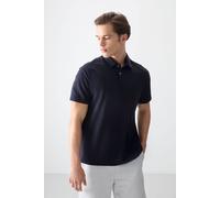 Tommy Life Men's Oversized Polo Collar T-Shirt in Navy | Size: Small Tommy Life Navy S