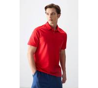 Tommy Life Men's Oversized Polo Collar T-Shirt in Red | Size: Large Tommy Life Red L