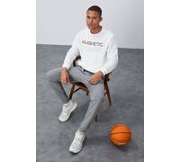 Tommy Life Men's Printed Crew Neck Sweatshirt in White | Size: Small Tommy Life White S