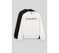 Tommy Life Men's Printed Crew Neck Sweatshirt in White | Size: XL Tommy Life White XL