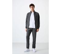 Tommy Life Mens Relaxed Fit Zip-collar Sweatshirt And Pants Set - Charcoal - Size X-Large