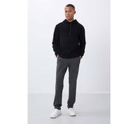 Tommy Life Men's Slim-fit Straight-leg Sweatpants in Charcoal | Size: Large Tommy Life Charcoal L