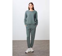 Tommy Life Women's Oversized Cotton-polyester Sweatshirt & Pants Set in Green | Size: 2XL Tommy Life Green 2XL