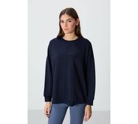 Tommy Life Women's Oversized Crew Neck Sweatshirt in Navy | Size: XL Tommy Life Navy XL