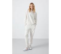 Tommy Life Womens Oversized Hooded Sweatshirt And Pants Set - Cream - Size X-Large