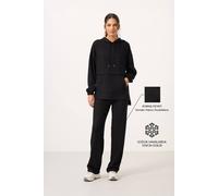 Tommy Life Women's Oversized Hooded Sweatshirt & Wide-Leg Pants Set in Black | Size: Large Tommy Life Black L