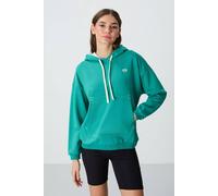 Tommy Life Women's Oversized Hooded Sweatshirt With Pocket in Green | Size: 2XL Tommy Life Green 2XL